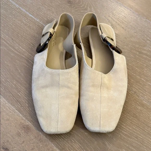 Vince Cadot Suede Slingback Flats Loafer Sandal | 6.5 - Picture 3 of 7